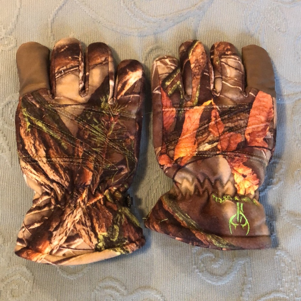 Boys Camo Winter Gloves